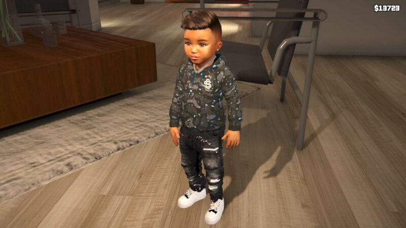 GTA 5 :- Baby Male 201 F [Singleplayer/Fivem Ready] with chain - GTC Mods