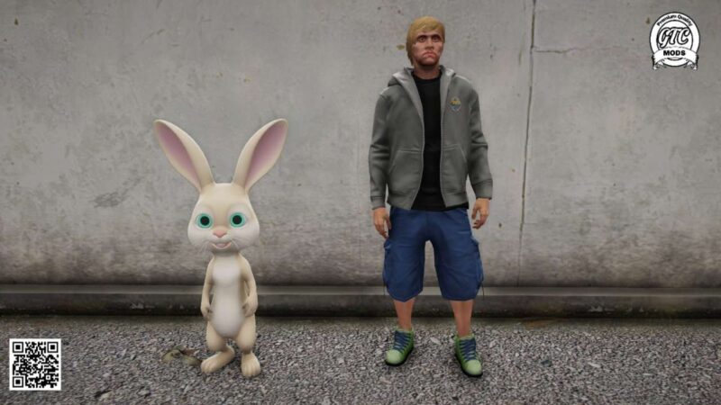 GTA 5 Cute Baby Bunny (Rabbit) Ped Mod for FiveM RP