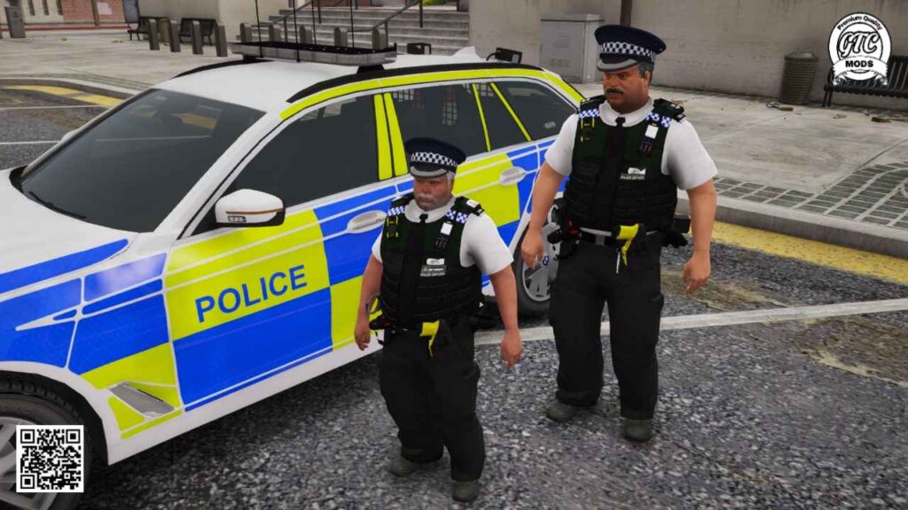 GTA 5 Fat UK Police Officer Ped for FiveM RP