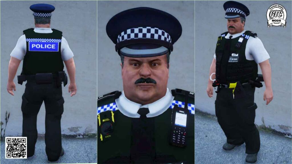 GTA 5 Fat UK Police Officer Ped for FiveM RP