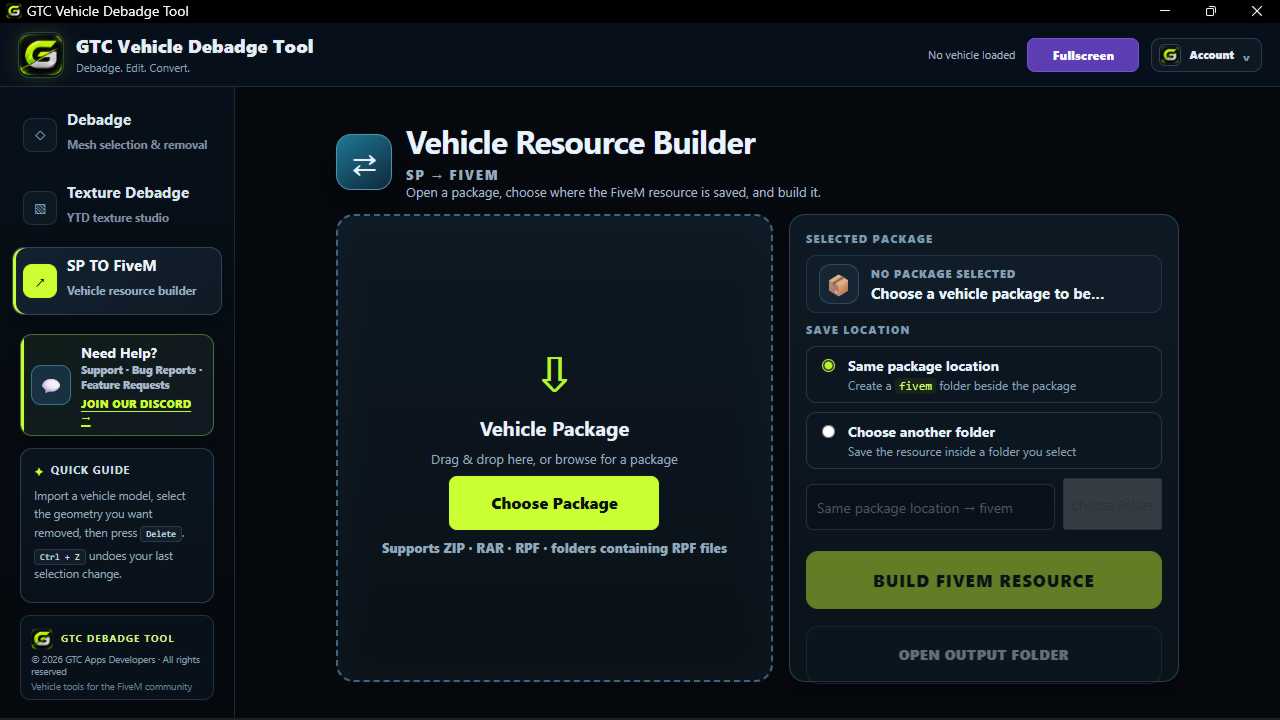 GTC SP to FiveM vehicle converter