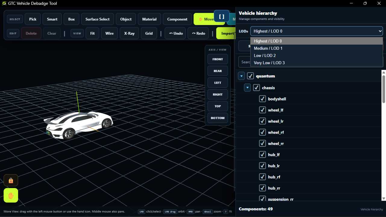 GTC FiveM vehicle component and LOD manager